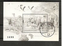 www.europhila-coins.com - 1997  Block  242  I  Schwarzdruck  -  Tiere   Afrikas  -  mit  Aufdruck