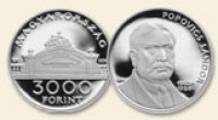 www.europhila-coins.com - 3000 Ft.   Popovics  Sandor   -  Silbermnze   in  PP